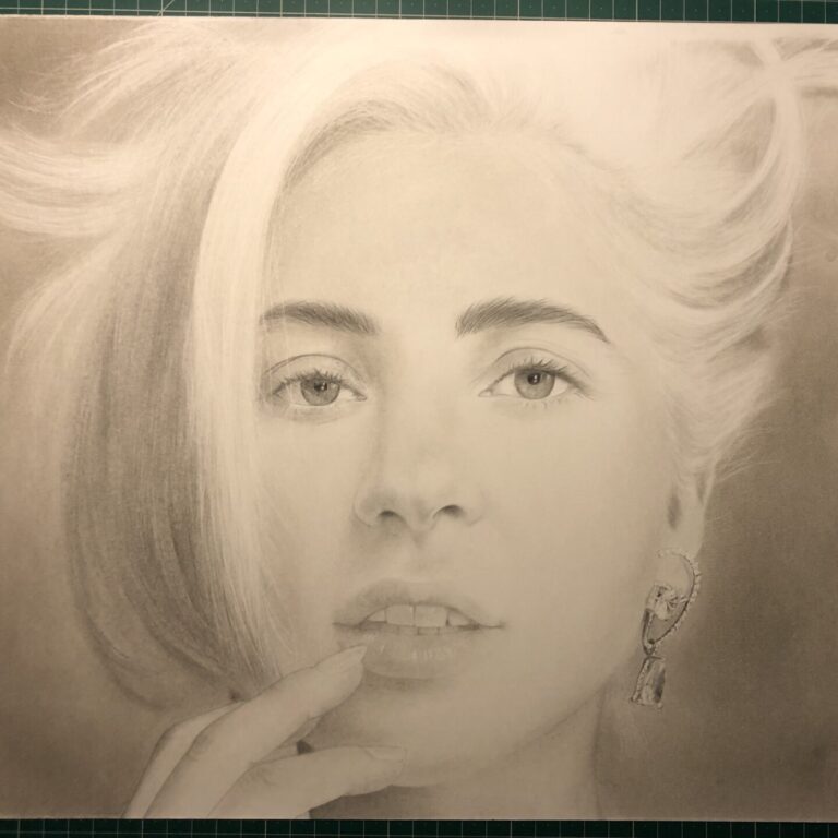 Lady-Gaga-retrato-de-famoso-a-lapiz-de-grafito-5