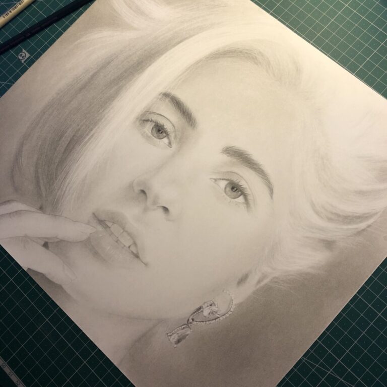 Lady-Gaga-retrato-de-famoso-a-lapiz-de-grafito-9